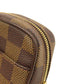 LOUIS VUITTON Accessory pouch N61738 Damier canvas Brown Etui Okapi PM Women Used Authentic