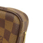 LOUIS VUITTON Accessory pouch N61738 Damier canvas Brown Etui Okapi PM Women Used Authentic