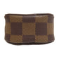 LOUIS VUITTON Accessory pouch N61738 Damier canvas Brown Etui Okapi PM Women Used Authentic