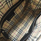 BURBERRY Handbag leather black logo Women Used Authentic