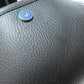 BURBERRY Handbag leather black logo Women Used Authentic