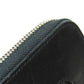CHANEL Long Wallet Purse lambskin black Mademoiselle SilverMetal Women Used Authentic