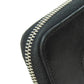 CHANEL Long Wallet Purse lambskin black Mademoiselle SilverMetal Women Used Authentic