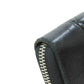 CHANEL Long Wallet Purse lambskin black Mademoiselle SilverMetal Women Used Authentic
