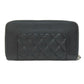 CHANEL Long Wallet Purse lambskin black Mademoiselle SilverMetal Women Used Authentic