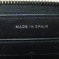 CHANEL Long Wallet Purse lambskin black Mademoiselle SilverMetal Women Used Authentic