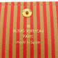 LOUIS VUITTON Long Wallet Purse M60415 Monogram canvas Brown Portefeuille Sarah Trunk Women Used Authentic