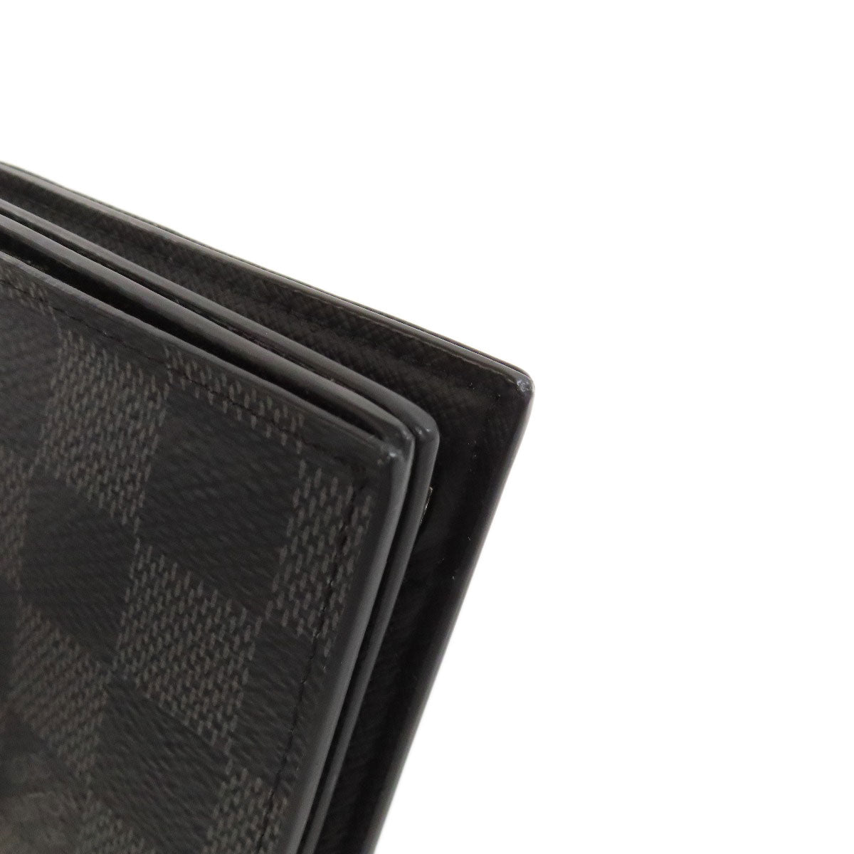 LOUIS VUITTON Bifold Wallet N60053 Damier canvas gray Portefeuille Amerigo NM mens Used Authentic