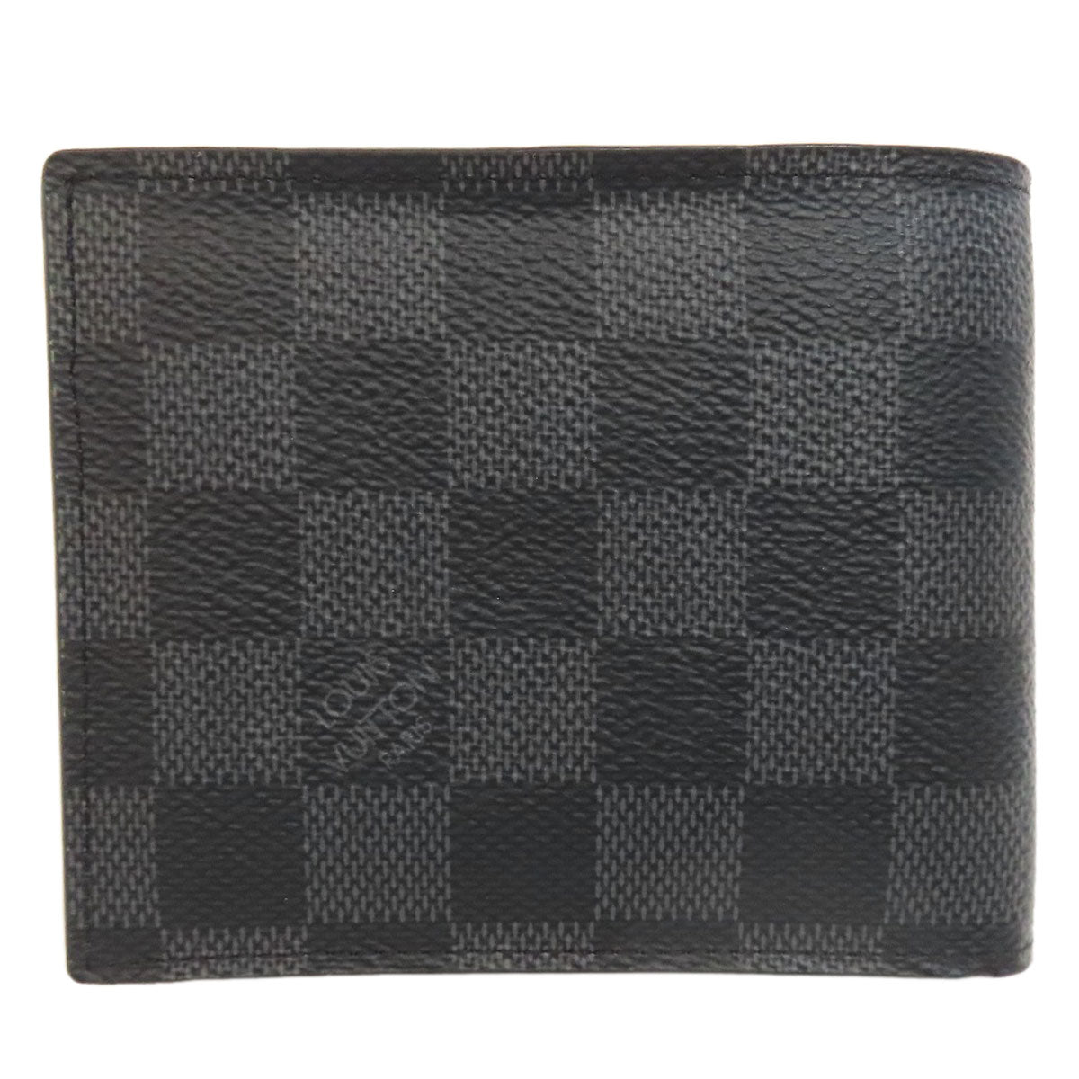 LOUIS VUITTON Bifold Wallet N60053 Damier canvas gray Portefeuille Amerigo NM mens Used Authentic