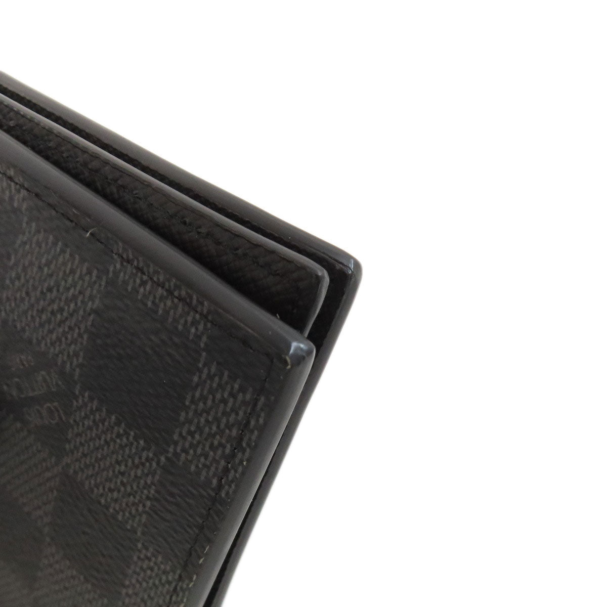 LOUIS VUITTON Bifold Wallet N60053 Damier canvas gray Portefeuille Amerigo NM mens Used Authentic