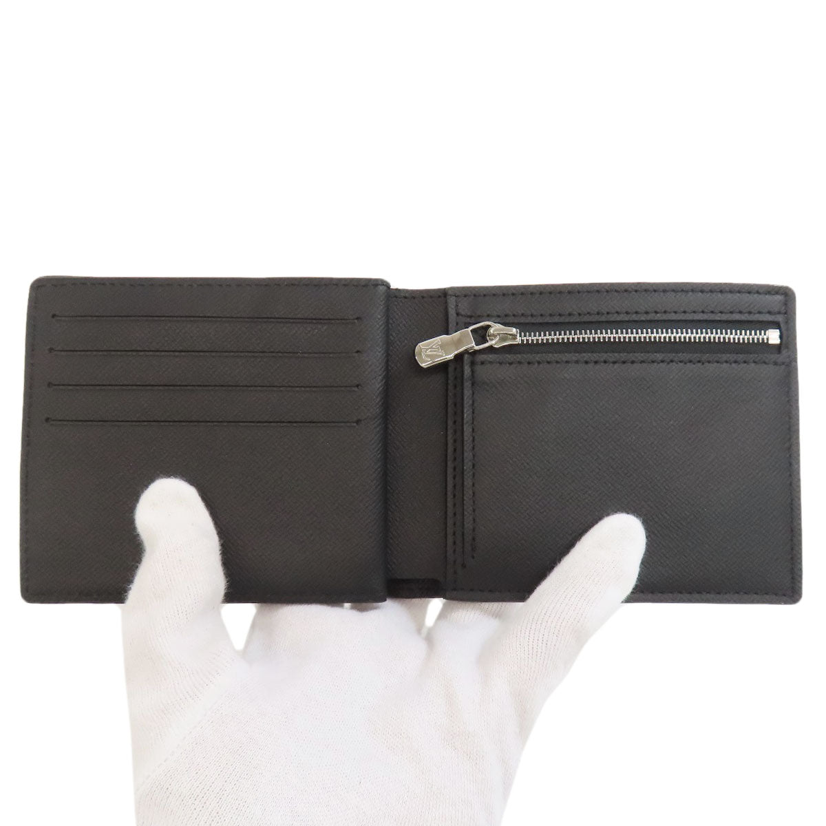 LOUIS VUITTON Bifold Wallet N60053 Damier canvas gray Portefeuille Amerigo NM mens Used Authentic