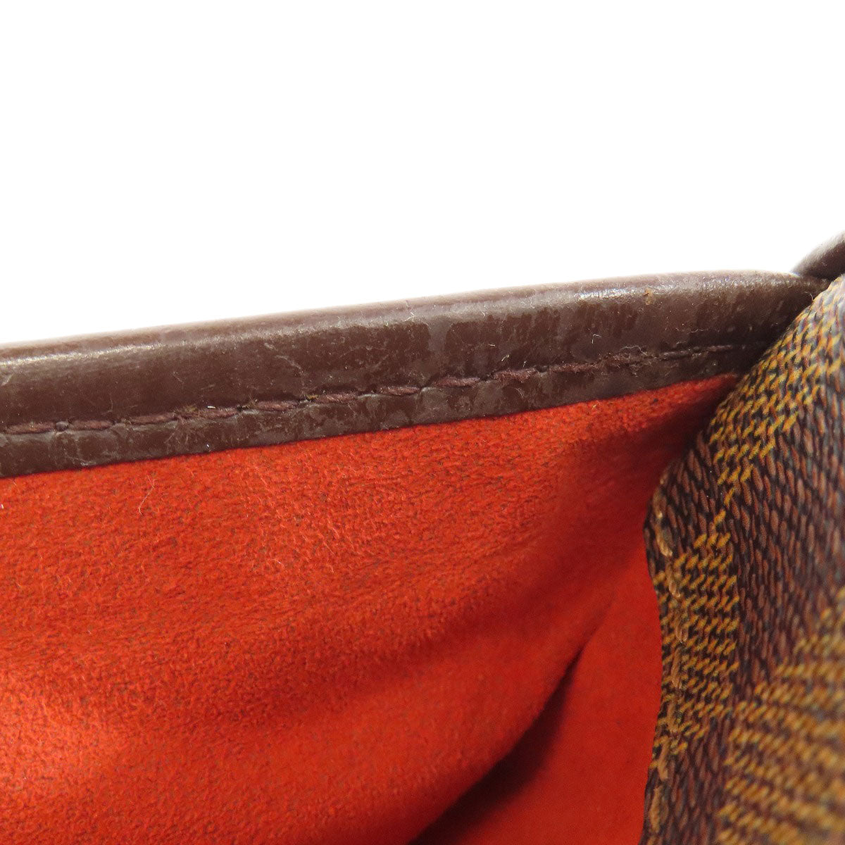 LOUIS VUITTON Shoulder Bag N51296 Damier canvas Brown Pochette Ipanema PM Women Used Authentic