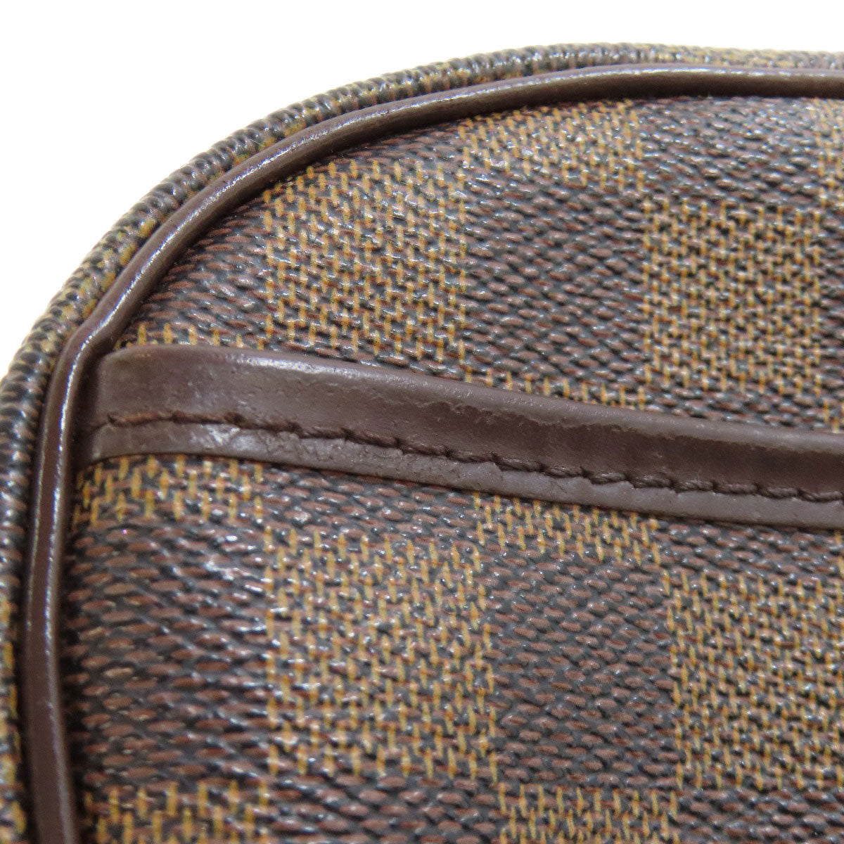 LOUIS VUITTON Shoulder Bag N51296 Damier canvas Brown Pochette Ipanema PM Women Used Authentic