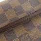 LOUIS VUITTON Shoulder Bag N51296 Damier canvas Brown Pochette Ipanema PM Women Used Authentic