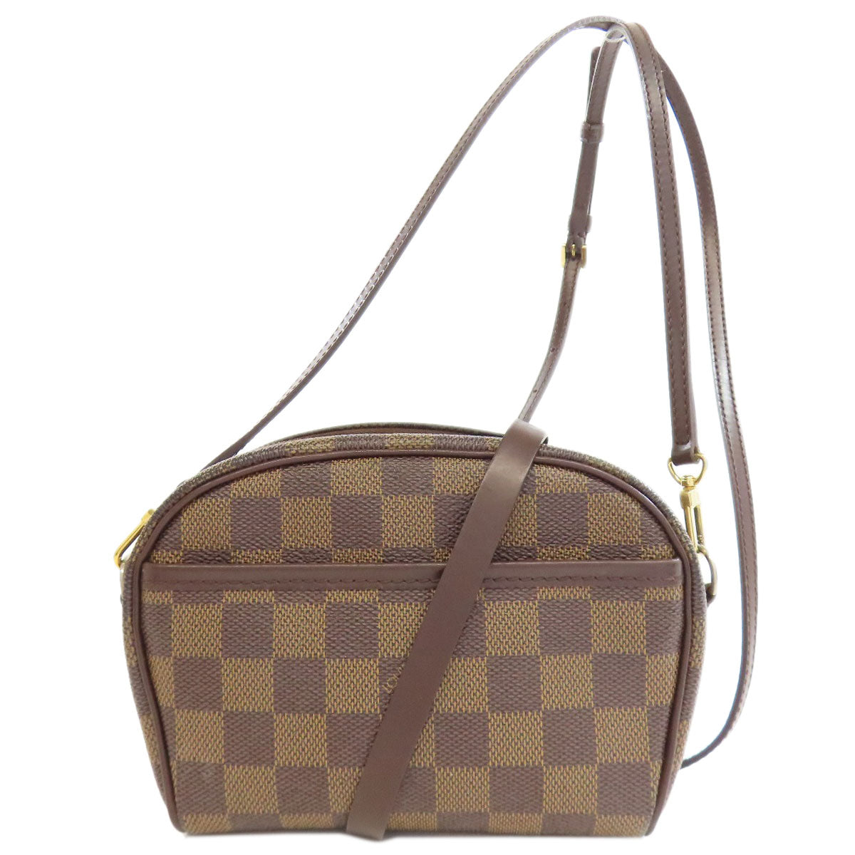 LOUIS VUITTON Shoulder Bag N51296 Damier canvas Brown Pochette Ipanema PM Women Used Authentic