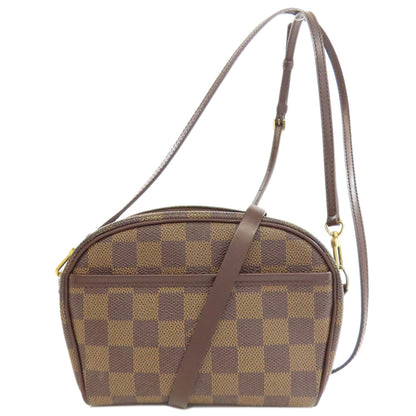 LOUIS VUITTON Shoulder Bag N51296 Damier canvas Brown Pochette Ipanema PM Women Used Authentic