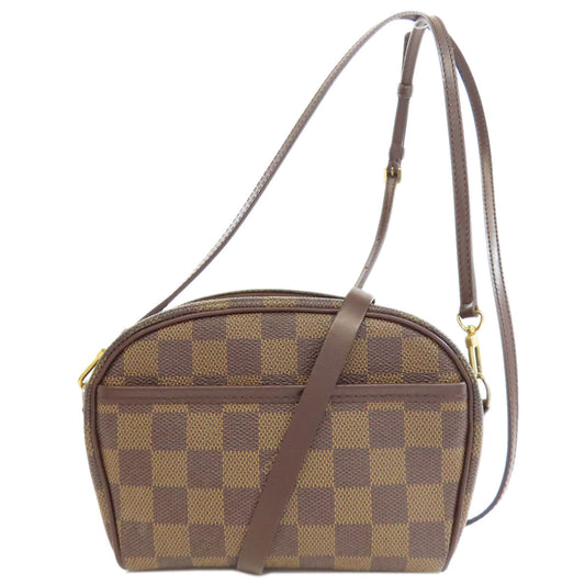 LOUIS VUITTON Shoulder Bag N51296 Damier canvas Brown Pochette Ipanema PM Women Used Authentic