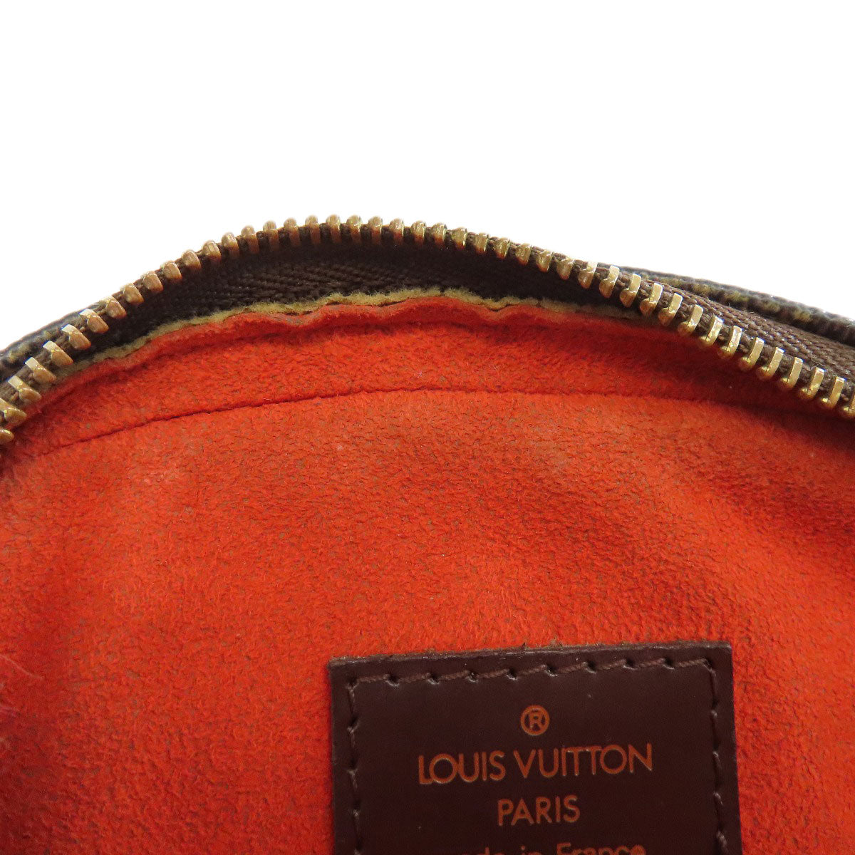 LOUIS VUITTON Shoulder Bag N51296 Damier canvas Brown Pochette Ipanema PM Women Used Authentic