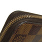 LOUIS VUITTON Long Wallet Purse N60015 Damier canvas Brown Zippy wallet old