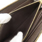 LOUIS VUITTON Long Wallet Purse N60015 Damier canvas Brown Zippy wallet old