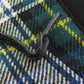 BALENCIAGA Handbag 390346 Wool, Leather green Navy Cabas XS Check Pattern 2WAY Women Used Authentic