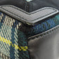 BALENCIAGA Handbag 390346 Wool, Leather green Navy Cabas XS Check Pattern 2WAY Women Used Authentic