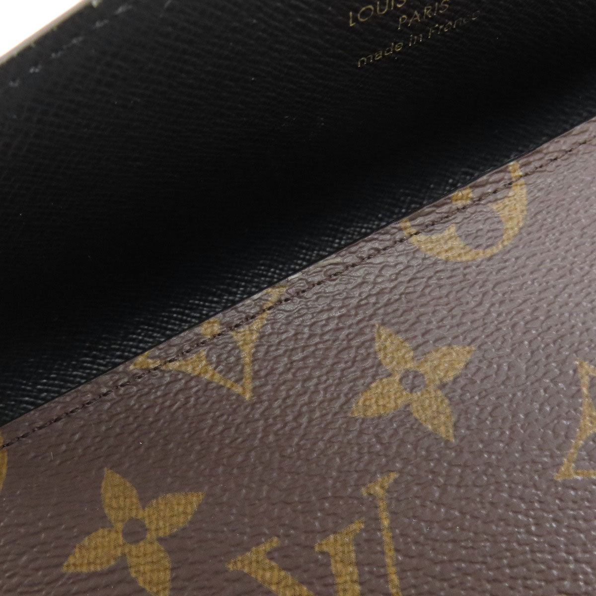 LOUIS VUITTON Long Wallet Purse M80726 Monogram Giant Brown Portefeuille Sara Women Used Authentic