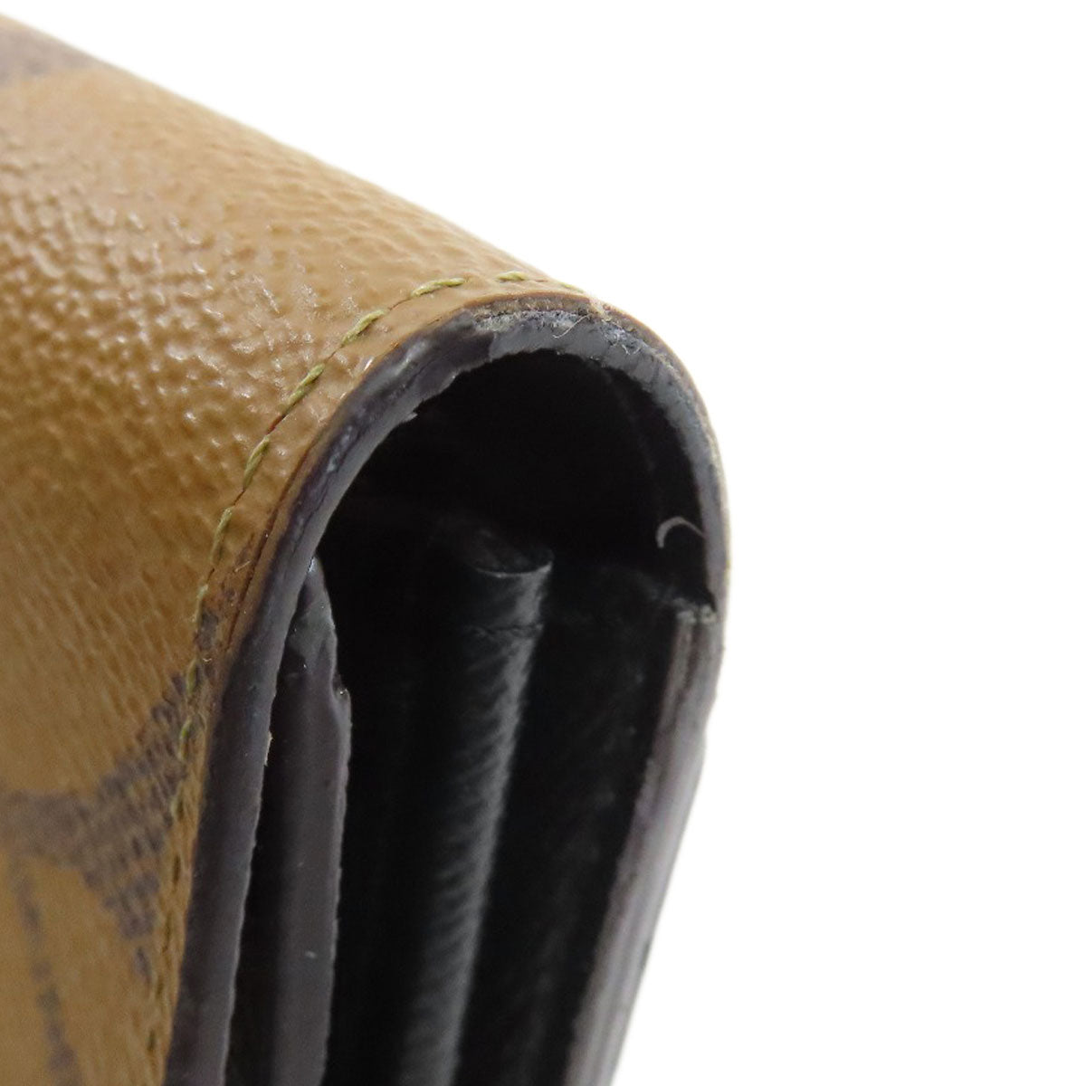 LOUIS VUITTON Long Wallet Purse M80726 Monogram Giant Brown Portefeuille Sara Women Used Authentic