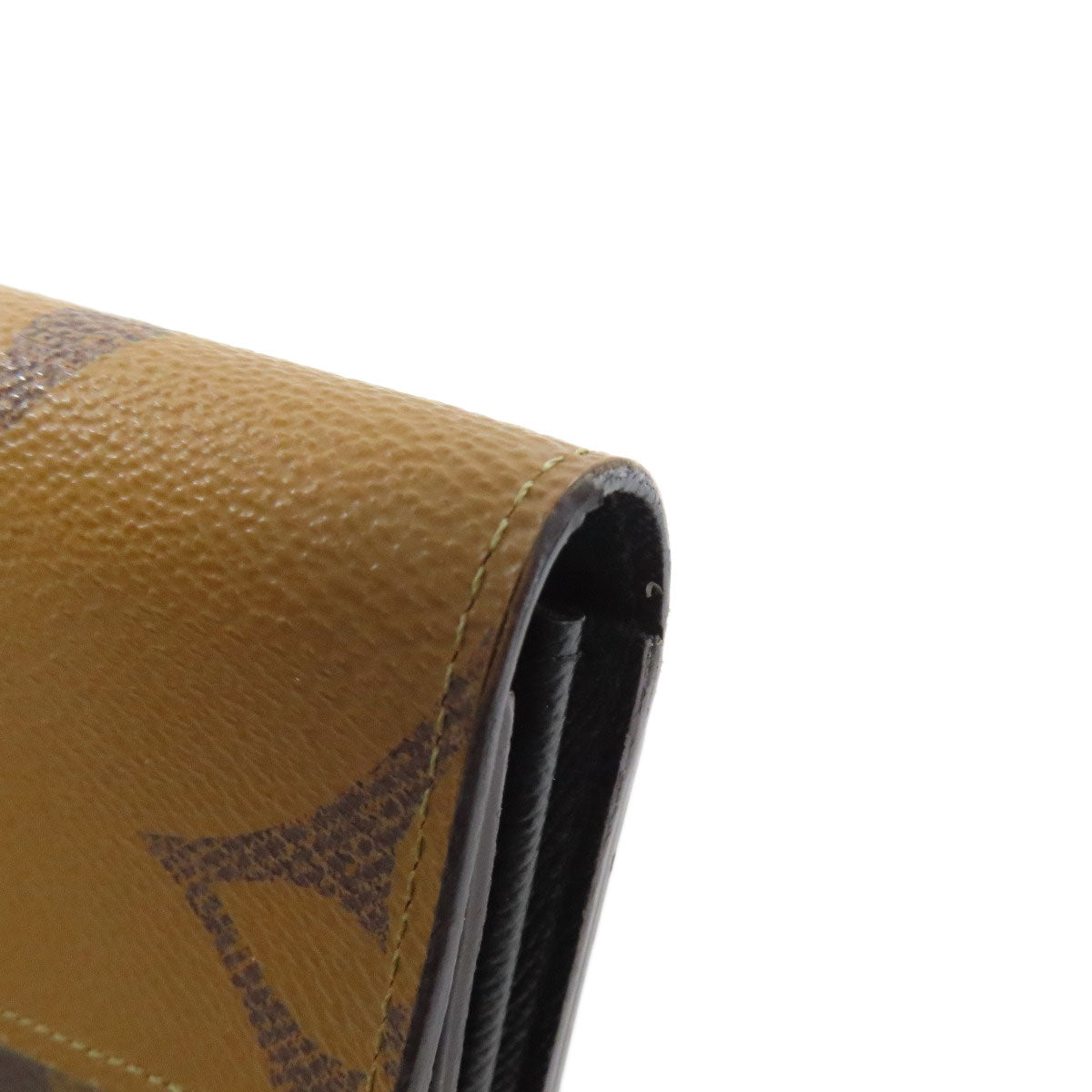 LOUIS VUITTON Long Wallet Purse M80726 Monogram Giant Brown Portefeuille Sara Women Used Authentic