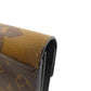 LOUIS VUITTON Long Wallet Purse M80726 Monogram Giant Brown Portefeuille Sara Women Used Authentic