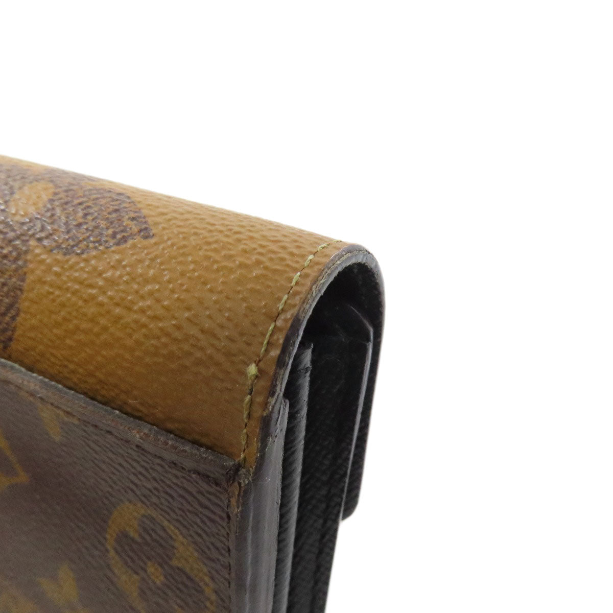 LOUIS VUITTON Long Wallet Purse M80726 Monogram Giant Brown Portefeuille Sara Women Used Authentic