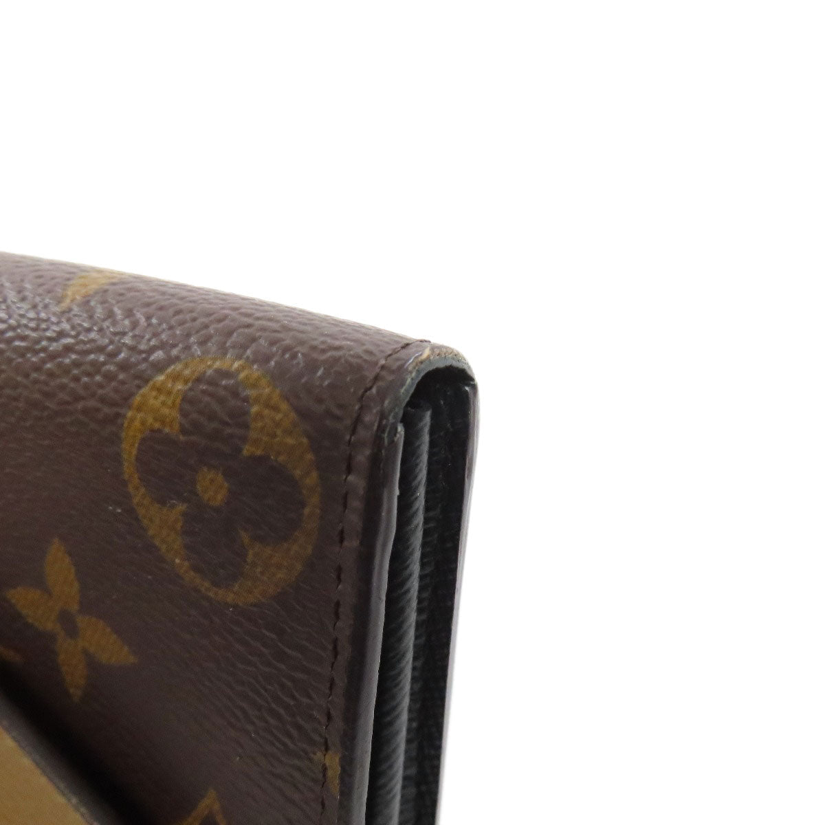 LOUIS VUITTON Long Wallet Purse M80726 Monogram Giant Brown Portefeuille Sara Women Used Authentic