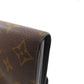 LOUIS VUITTON Long Wallet Purse M80726 Monogram Giant Brown Portefeuille Sara Women Used Authentic