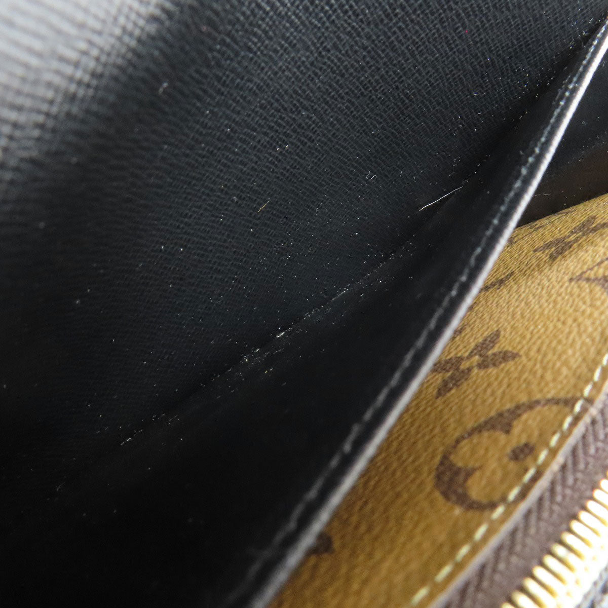 LOUIS VUITTON Long Wallet Purse M80726 Monogram Giant Brown Portefeuille Sara Women Used Authentic