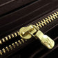 LOUIS VUITTON Long Wallet Purse N41661 Damier canvas Brown Zippy wallet Women Used Authentic