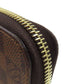 LOUIS VUITTON Long Wallet Purse N41661 Damier canvas Brown Zippy wallet Women Used Authentic