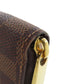LOUIS VUITTON Long Wallet Purse N41661 Damier canvas Brown Zippy wallet Women Used Authentic