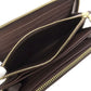 LOUIS VUITTON Long Wallet Purse N41661 Damier canvas Brown Zippy wallet Women Used Authentic