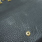 LOUIS VUITTON Long Wallet Purse M61248 Taurillon Clemence black Portefeuille Capsine Women Used Authentic