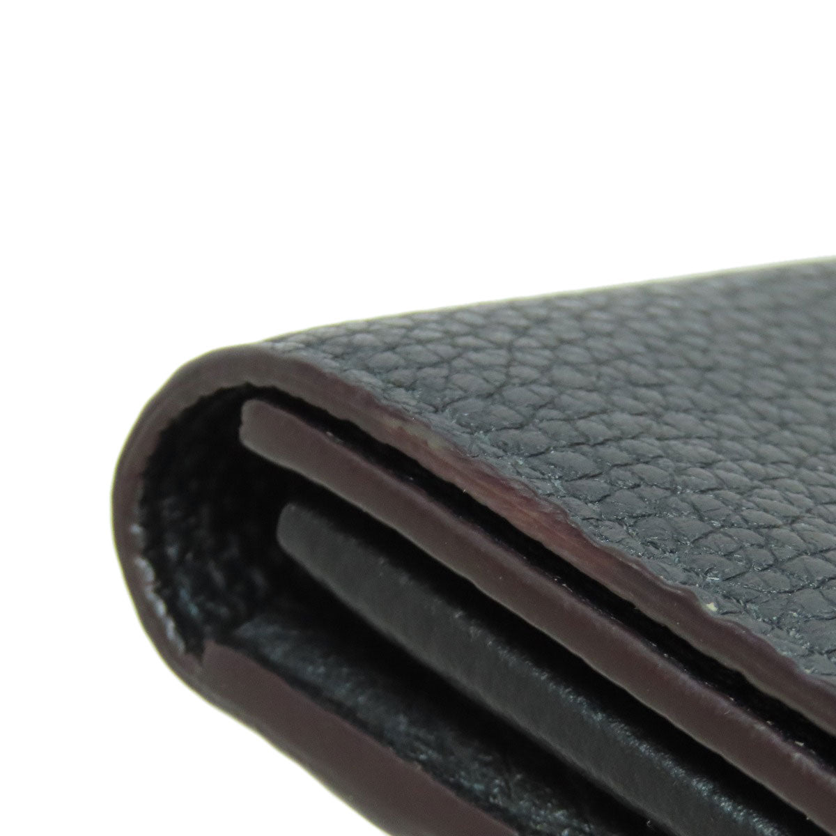 LOUIS VUITTON Long Wallet Purse M61248 Taurillon Clemence black Portefeuille Capsine Women Used Authentic