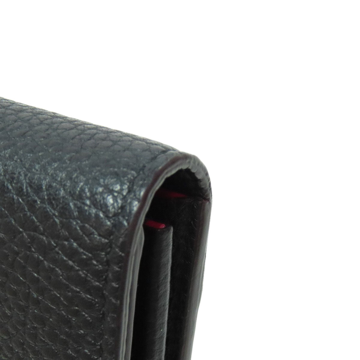 LOUIS VUITTON Long Wallet Purse M61248 Taurillon Clemence black Portefeuille Capsine Women Used Authentic