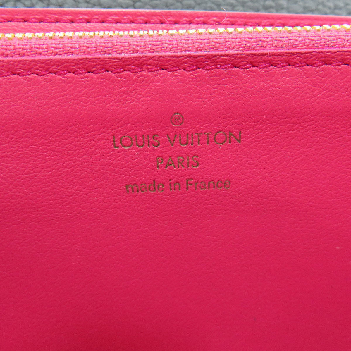 LOUIS VUITTON Long Wallet Purse M61248 Taurillon Clemence black Portefeuille Capsine Women Used Authentic