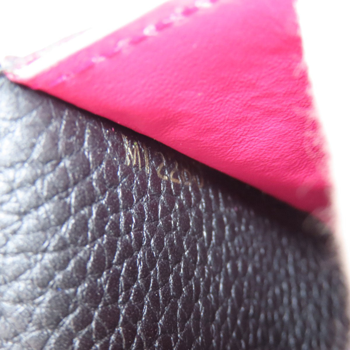 LOUIS VUITTON Long Wallet Purse M61248 Taurillon Clemence black Portefeuille Capsine Women Used Authentic