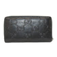 GUCCI Long Wallet Purse 625558 PVC black Zip Around GG Embossed mens Used Authentic