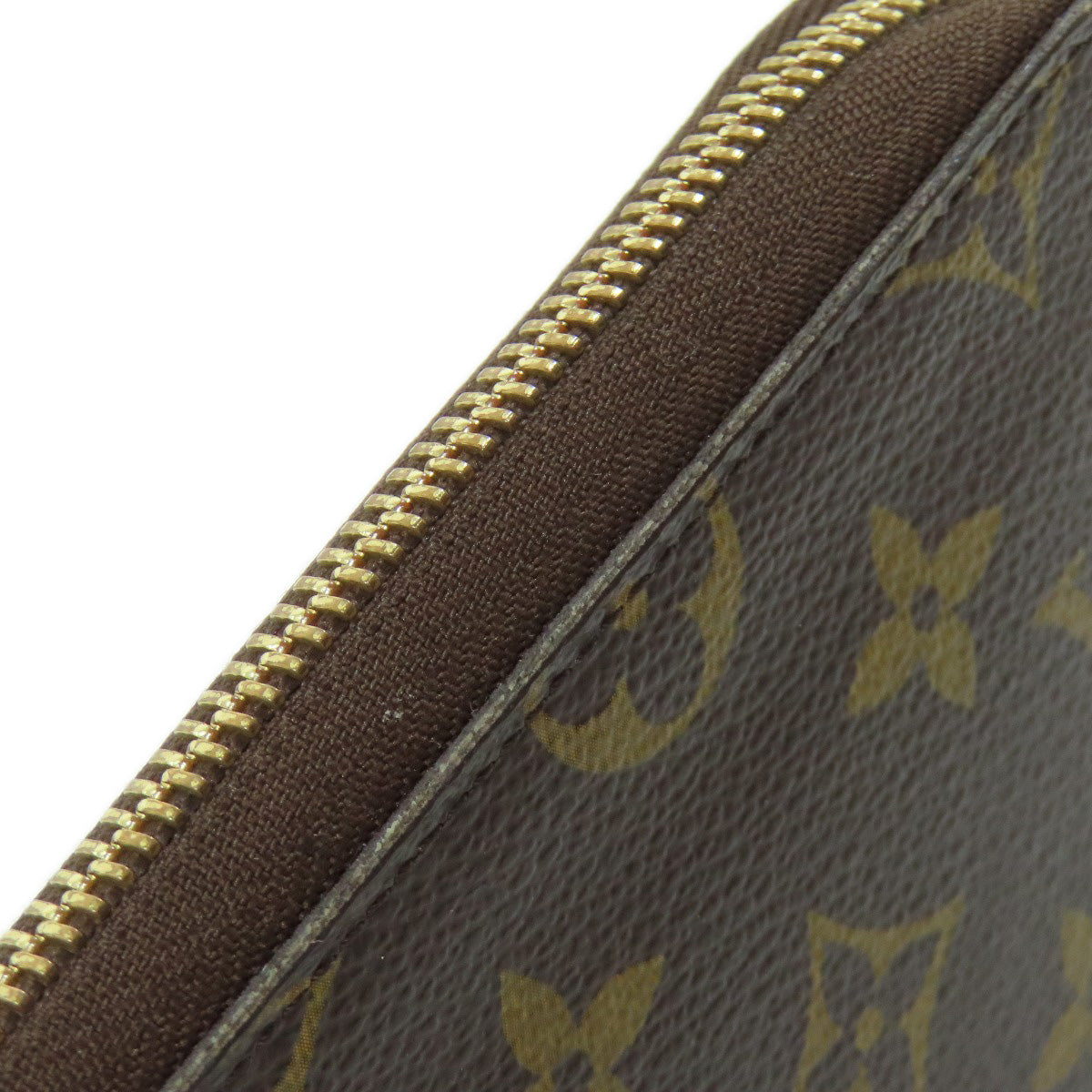 LOUIS VUITTON Long Wallet Purse M60002 Monogram canvas Brown Zippy Organizer mens Used Authentic