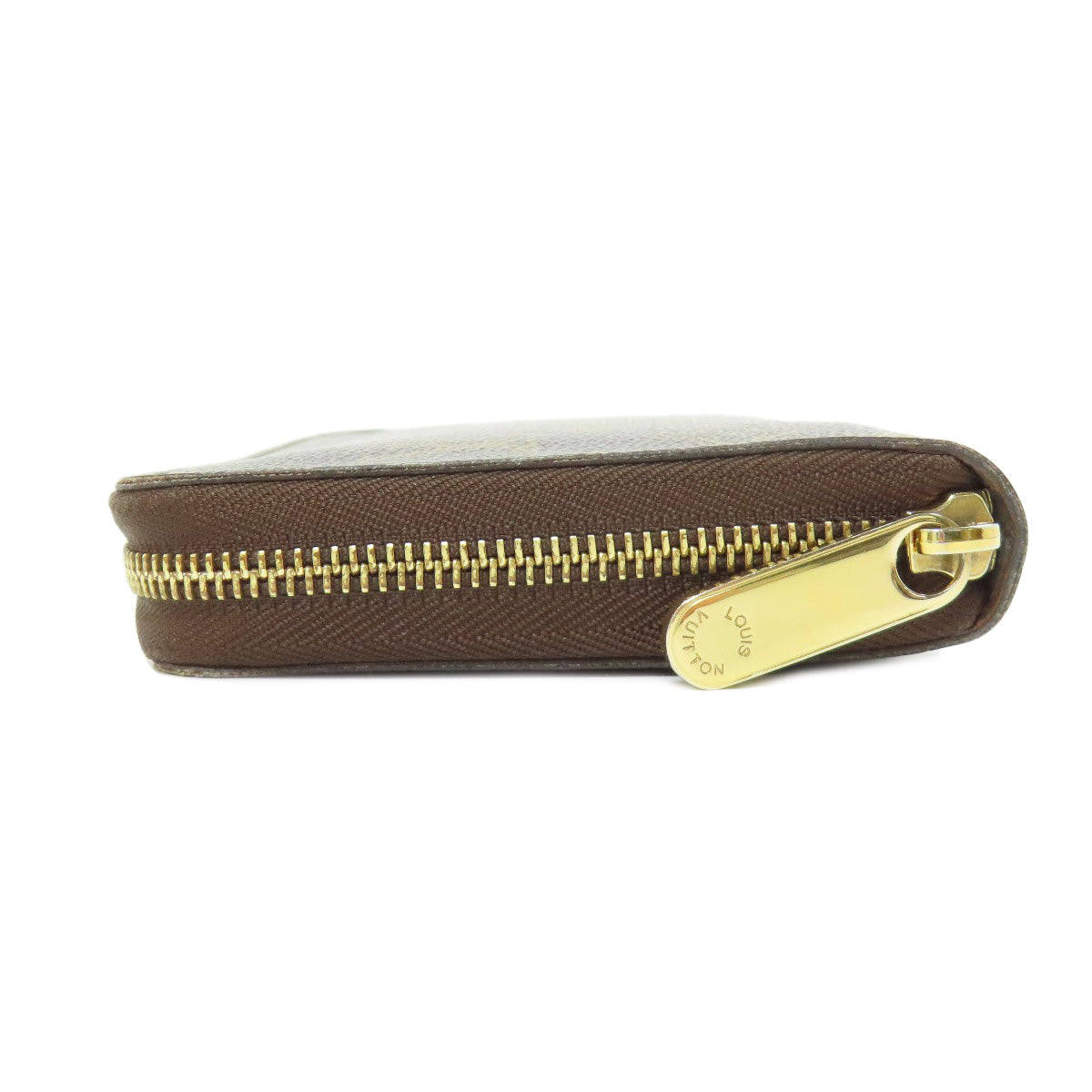 LOUIS VUITTON Long Wallet Purse M60002 Monogram canvas Brown Zippy Organizer mens Used Authentic