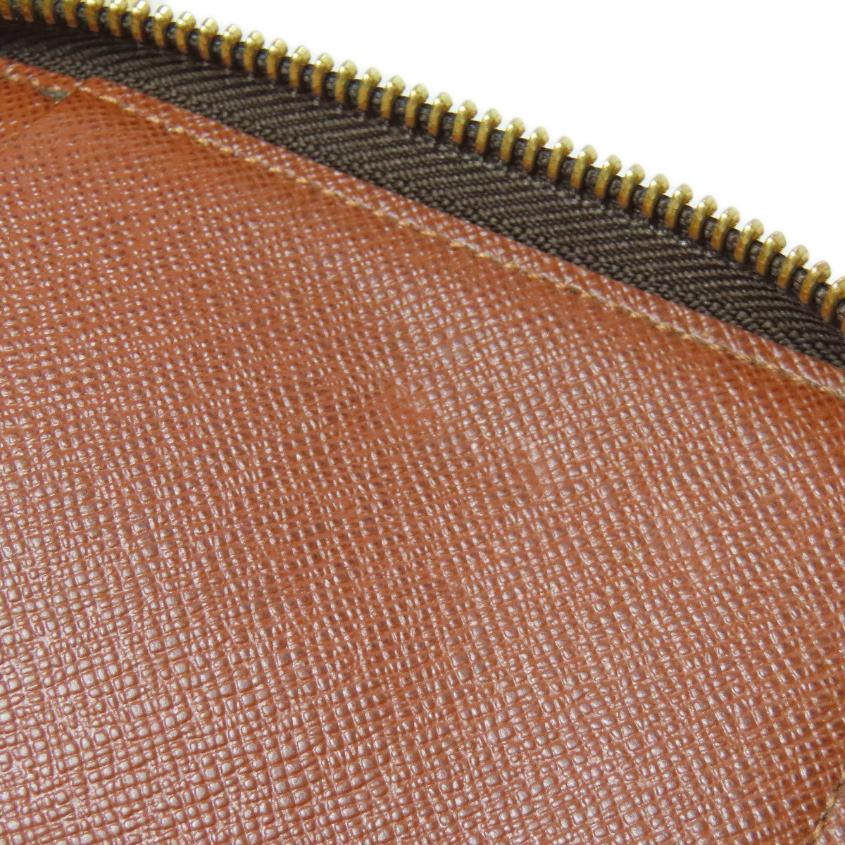 LOUIS VUITTON Long Wallet Purse M60002 Monogram canvas Brown Zippy Organizer mens Used Authentic