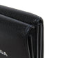 BALENCIAGA Bifold Wallet 594312 leather black logo Tri-fold Wallet Women Used Authentic