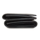 BALENCIAGA Bifold Wallet 594312 leather black logo Tri-fold Wallet Women Used Authentic