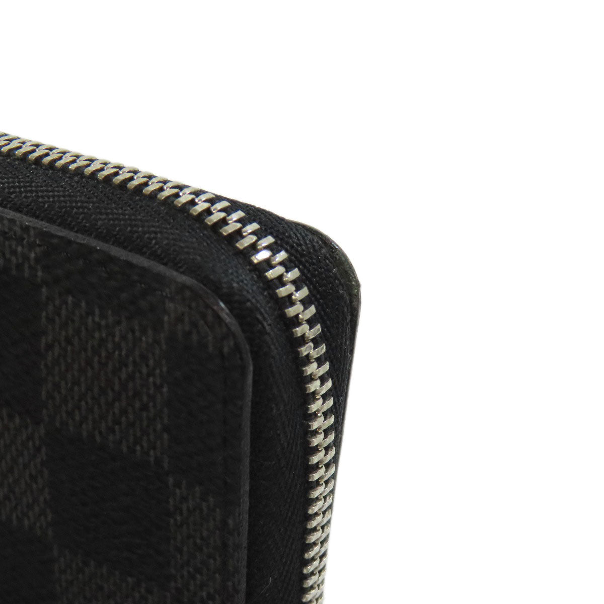 LOUIS VUITTON Coin case N63076 Damier canvas gray Zippy coin purse mens Used Authentic